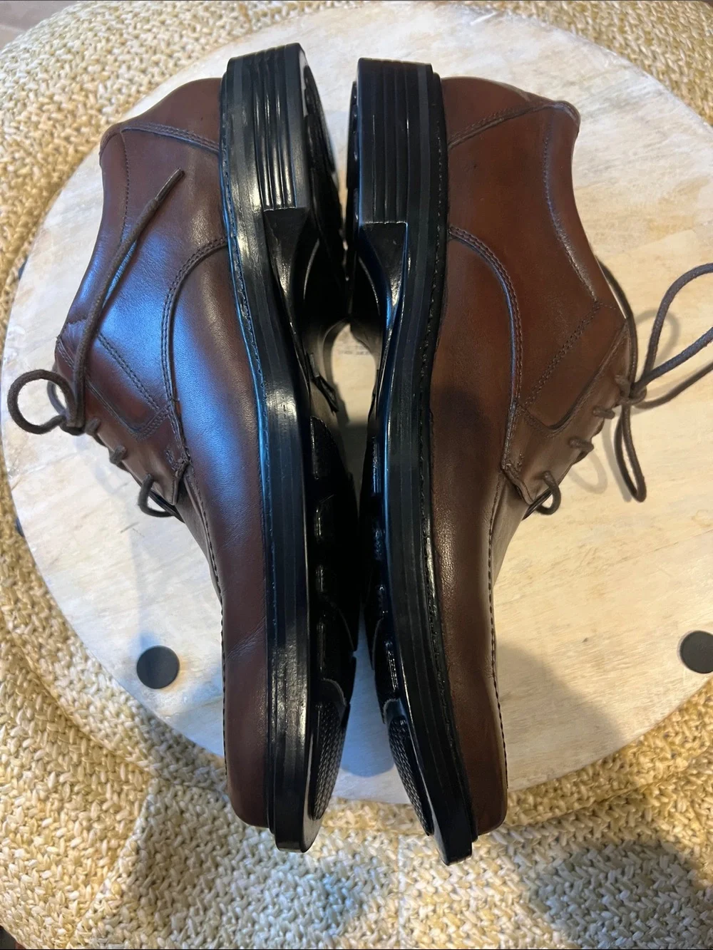 Bostonian ePod Comfort Men’s 9.5 Brown Leather Oxford Dress Shoes